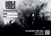 World-of-Rock - Onlinegutschein über 25,00€
