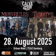 Calva rocks: TUNGSTEN / MOB RULES, 75242 Hamberg, Grner Wald, 28.08.2025
